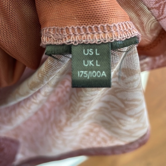 Anthropologie Sheer Mock Neck Top size L - Picture 4 of 4